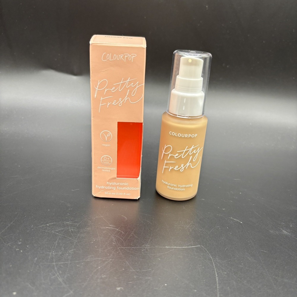 New Colourpop Pretty Fresh Hydrating Foundation ~ Shade Medium 80W